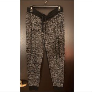 Heather black super warm joggers